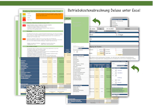 Betriebskosten Nebenkosten Betriebskostenabrechnung Excel Etsy